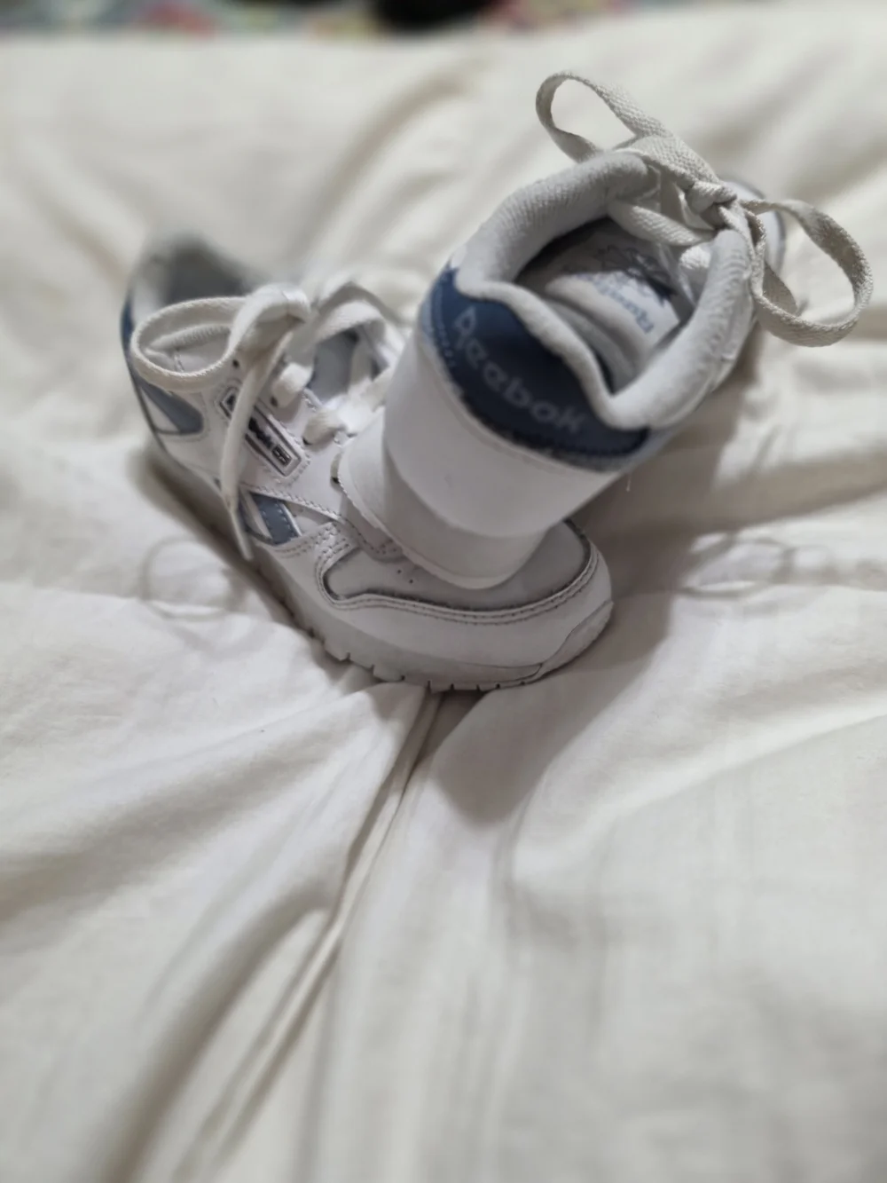 Reebok Kids White Leather Sneaker - Classic Comfort